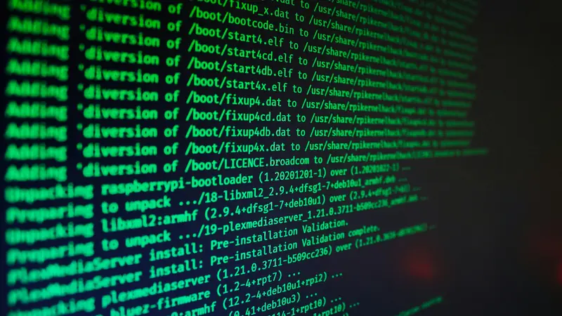 Green command-line text on a dark terminal screen