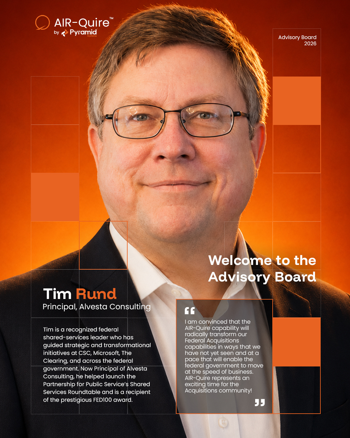 Tim Rund, Principal at Alvesta Consulting and AIR-Quire Advisory Board member